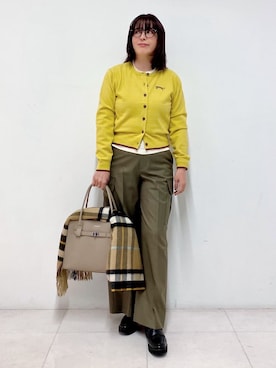 「TWEED MILL（ツイードミル）のアイテム」を使った、Sawaさん（レディース・166cm）の冬コーディネート