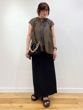 「Kassiopea（カシオペア）のアイテム」を使った、Sawaさん（レディース・166cm）の夏コーディネート