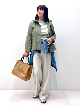 「NOMADIS（ノマディス）のアイテム」を使った、Sawaguchiさん（レディース・166cm）の冬コーディネート