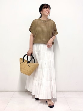 「レディース」｜Sawaさん（レディース・166cm）の夏コーディネート