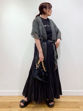 「Kassiopea（カシオペア）のアイテム」を使った、Sawaさん（レディース・166cm）の夏コーディネート