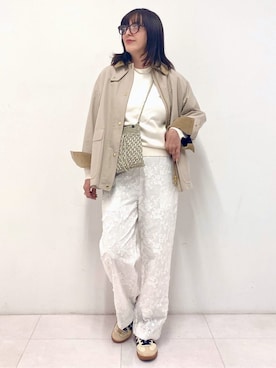 「NE QUITTEZ PAS!（ヌキテパ）のアイテム」を使った、Sawaguchiさん（レディース・166cm）の春コーディネート