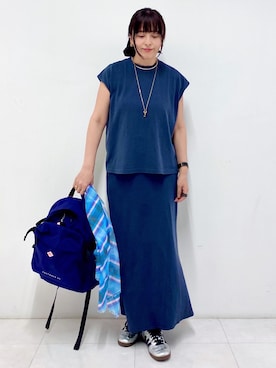 「DANTON（ダントン）のアイテム」を使った、Sawaさん（レディース・166cm）の春コーディネート