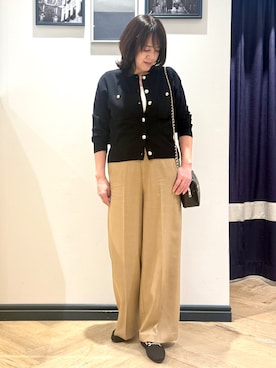 「grove（グローブ）のアイテム（パンツ）」を使った、Lilyさん（レディース・165cm）の春コーディネート