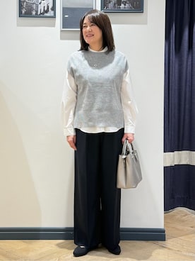 「grove（グローブ）のアイテム（パンツ）」を使った、Lilyさん（レディース・165cm）の冬コーディネート