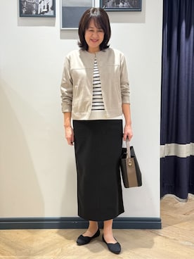 「HusHusH（ハッシュアッシュ）のアイテム（パンツ）」を使った、Lilyさん（レディース・165cm）の春コーディネート