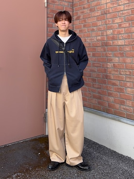 「CPCM（シーピーシーエム）のアイテム（バッグ）」を使った、swokpalさん（メンズ・172cm）の春コーディネート