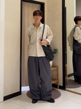 「CPCM（シーピーシーエム）のアイテム」を使った、swokpalさん（メンズ・172cm）の秋コーディネート