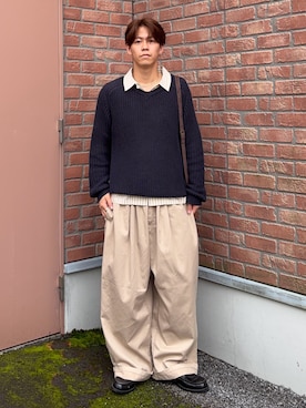 「CPCM（シーピーシーエム）のアイテム（バッグ）」を使った、swokpalさん（メンズ・172cm）の秋コーディネート