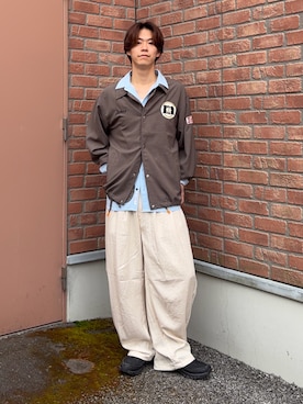 「CPCM（シーピーシーエム）のアイテム（ブルゾン）」を使った、swokpalさん（メンズ・172cm）の春コーディネート