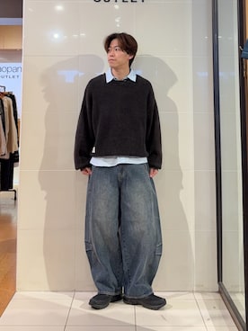 「CPCM（シーピーシーエム）のアイテム（パンツ）」を使った、swokpalさん（メンズ・172cm）の春コーディネート