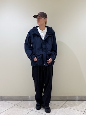 「Snow Peak（スノーピーク）のアイテム」を使った、髙鍋サワさん（メンズ・178cm）の秋コーディネート