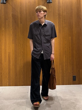 髙鍋サワさん（メンズ・178cm）の夏コーディネート