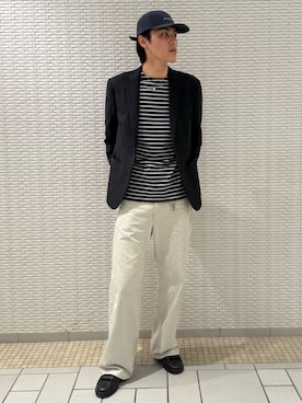 髙鍋サワさん(メンズ・178cm)の春コーディネート