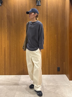 「URBAN RESEARCH（アーバンリサーチ）のアイテム（キャップ）」を使った、髙鍋サワさん（メンズ・178cm）の夏コーディネート