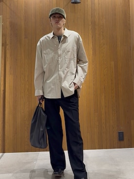 「URBAN RESEARCH（アーバンリサーチ）のアイテム（キャップ）」を使った、髙鍋サワさん（メンズ・178cm）の秋コーディネート