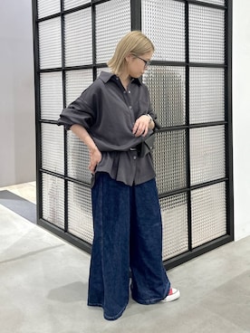 「LEPSIM（レプシィム）のアイテム（デニムパンツ）」を使った、aya.さん（レディース・148cm）の秋コーディネート