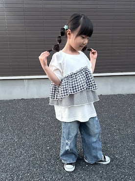 aya.さん（キッズ・107cm）の春コーディネート