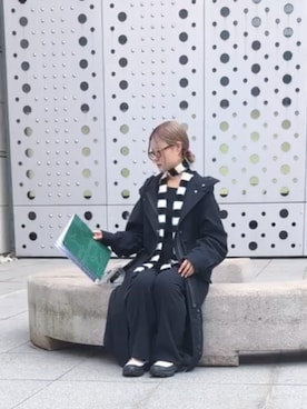 「アイテム（モッズコート）」を使った、麻さん（レディース・155cm）の冬コーディネート