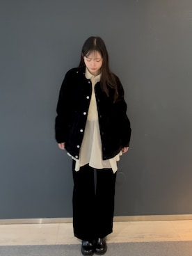 「KBF（ケイビーエフ）のアイテム（パンツ）」を使った、yukaさん（レディース・162cm）の春コーディネート