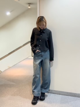 「KBF（ケイビーエフ）のアイテム（ジャケット/アウター）」を使った、yukaさん（レディース・162cm）の秋コーディネート