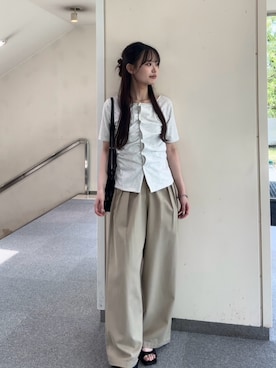 「KBF（ケイビーエフ）のアイテム」を使った、yukaさん（レディース・162cm）の夏コーディネート