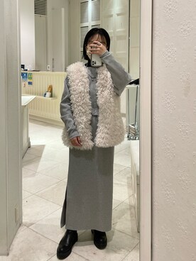 「SET UP」｜「アイテム（ワンピース/ドレス）」を使った、kaoriさん（レディース・154cm）の冬コーディネート