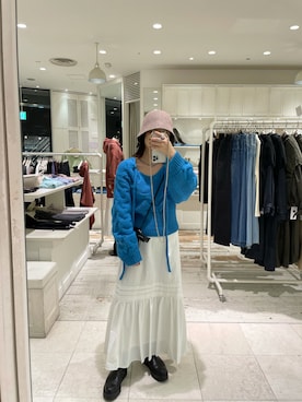 「ボリュームニット」｜「アイテム（ブーツ）」を使った、kaoriさん（レディース・154cm）の秋コーディネート