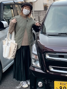 こずえ さん（レディース・156cm）の冬コーディネート