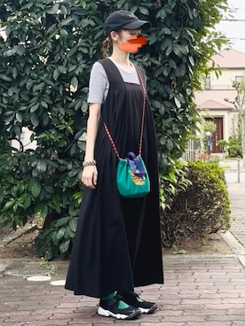 「アイテム（ヘアゴム）」を使った、こずえ さん（レディース・156cm）の秋コーディネート