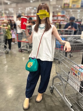 「niko and...（ニコアンド）のアイテム」を使った、こずえ さん（レディース・156cm）の夏コーディネート