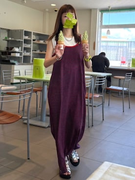 「アイテム（アクセサリー、その他）」を使った、こずえ さん（レディース・156cm）の夏コーディネート