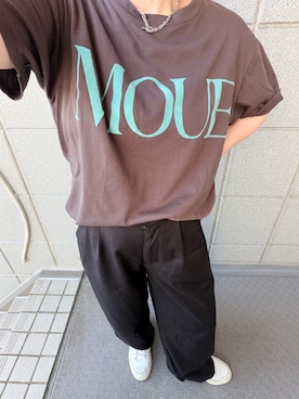 「しまむら（シマムラ）のアイテム（Tシャツ/カットソー、その他）」を使った、3児ママのリアルコーデさん（レディース・150cm）の夏コーディネート