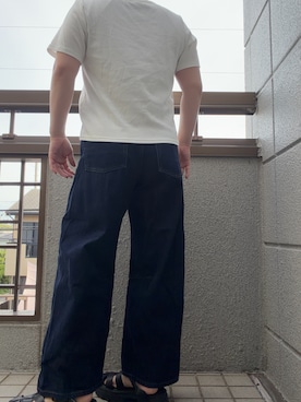 「しまむら（シマムラ）のアイテム（Tシャツ/カットソー）」を使った、3児ママのリアルコーデさん（レディース・150cm）の夏コーディネート