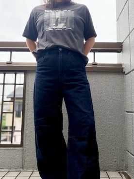「しまむら（シマムラ）のアイテム（Tシャツ/カットソー）」を使った、3児ママのリアルコーデさん（レディース・150cm）の秋コーディネート
