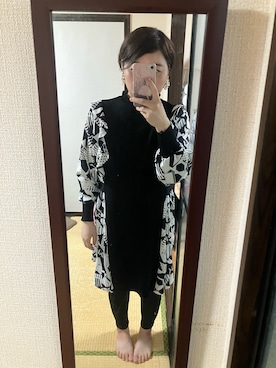 「no brand（ノーブランド）のアイテム（ワンピース/ドレス）」を使った、りりあさん（レディース・162cm）の春コーディネート