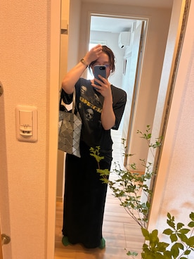 「wee9s（ウィークス）のアイテム」を使った、〆さばしすたーさん（レディース・162cm）の夏コーディネート