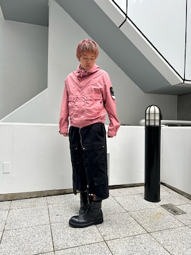 「DANKE SCHON（ダンケシェーン）のアイテム」を使った、笠原滉介さん（メンズ・176cm）の夏コーディネート