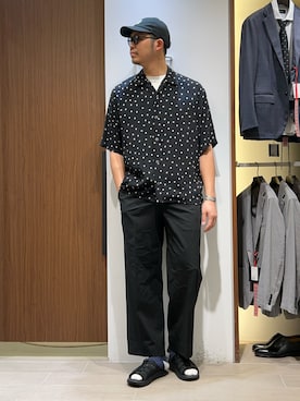 「ABAHOUSE（アバハウス）のアイテム」を使った、みぞさん（メンズ・188cm）の春コーディネート