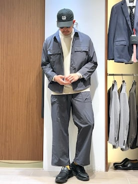 「ABAHOUSE（アバハウス）のアイテム」を使った、みぞさん（メンズ・188cm）の春コーディネート