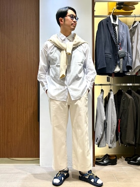 「ABAHOUSE（アバハウス）のアイテム」を使った、みぞさん（メンズ・188cm）の春コーディネート