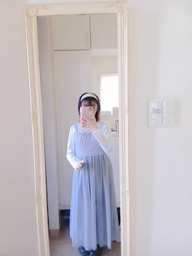 「Honeys（ハニーズ）のアイテム（トップス）」を使った、優里奈さん（レディース・150cm）の春コーディネート