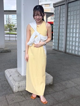 「Ungrid（アングリッド）のアイテム（シューズ）」を使った、須藤真由さん（レディース・156cm）の春コーディネート