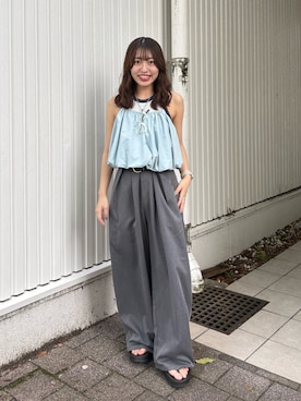 須藤真由さん(レディース・156cm)の夏コーディネート