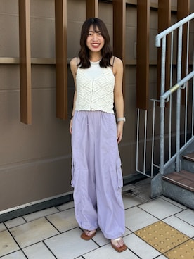 須藤真由さん(レディース・156cm)の夏コーディネート