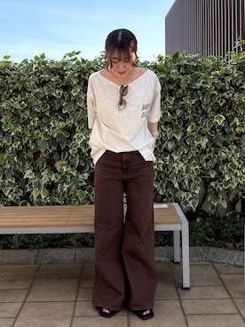 須藤真由さん(レディース・156cm)の春コーディネート