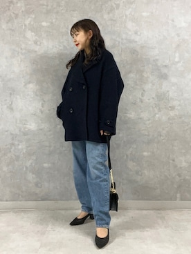 「PICHE ABAHOUSE（ピシェ アバハウス）のアイテム」を使った、Rihoさん（レディース・158cm）の冬コーディネート