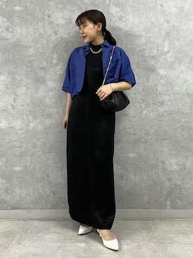 「Rouge vif（ルージュヴィフ）のアイテム（アクセサリー）」を使った、Rihoさん（レディース・158cm）の春コーディネート