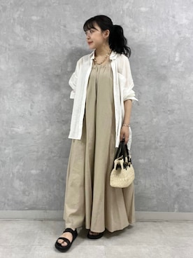 「Rouge vif（ルージュヴィフ）のアイテム（アクセサリー）」を使った、Rihoさん（レディース・158cm）の夏コーディネート