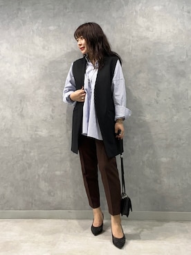「PICHE ABAHOUSE（ピシェ アバハウス）のアイテム」を使った、Rihoさん（レディース・158cm）の秋コーディネート